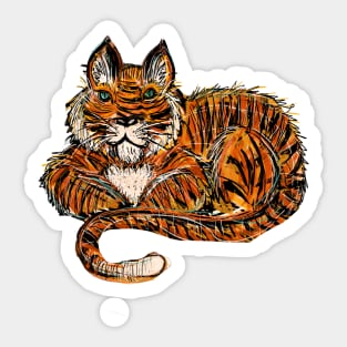 Tiger Tiger Burning Bright Sticker